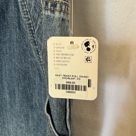 We the Free Easy Peasy Pull-On jeans XS NWT - Picture 6 of 6